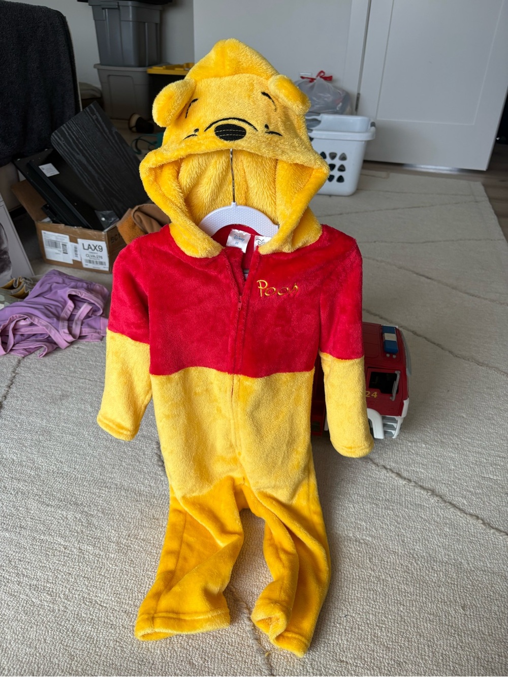 DISNEY | Winnie the Pooh Hooded One-Piece Costume - LIKE NEW